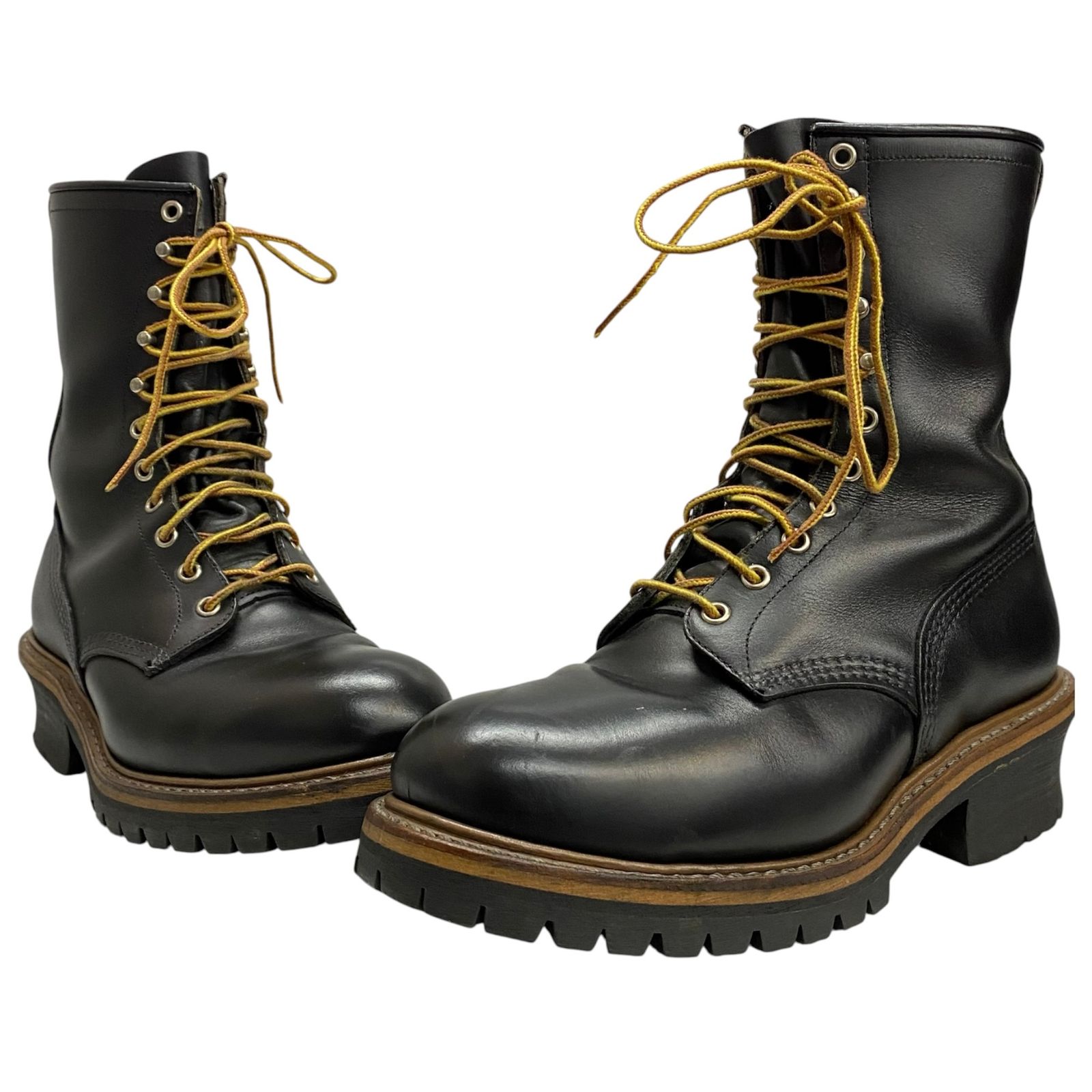レッドウィング RED WING PT99 ロガーブーツ 9 1/2D 2218 メンズ靴 ブーツ ワーク ブラック 27.5cmサイズ 201-shoes1799 VB