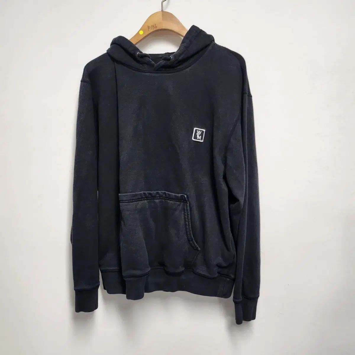 100 WOOYOUNGMI ウーヨンミ バックロゴ オーバーサイズ フーディー