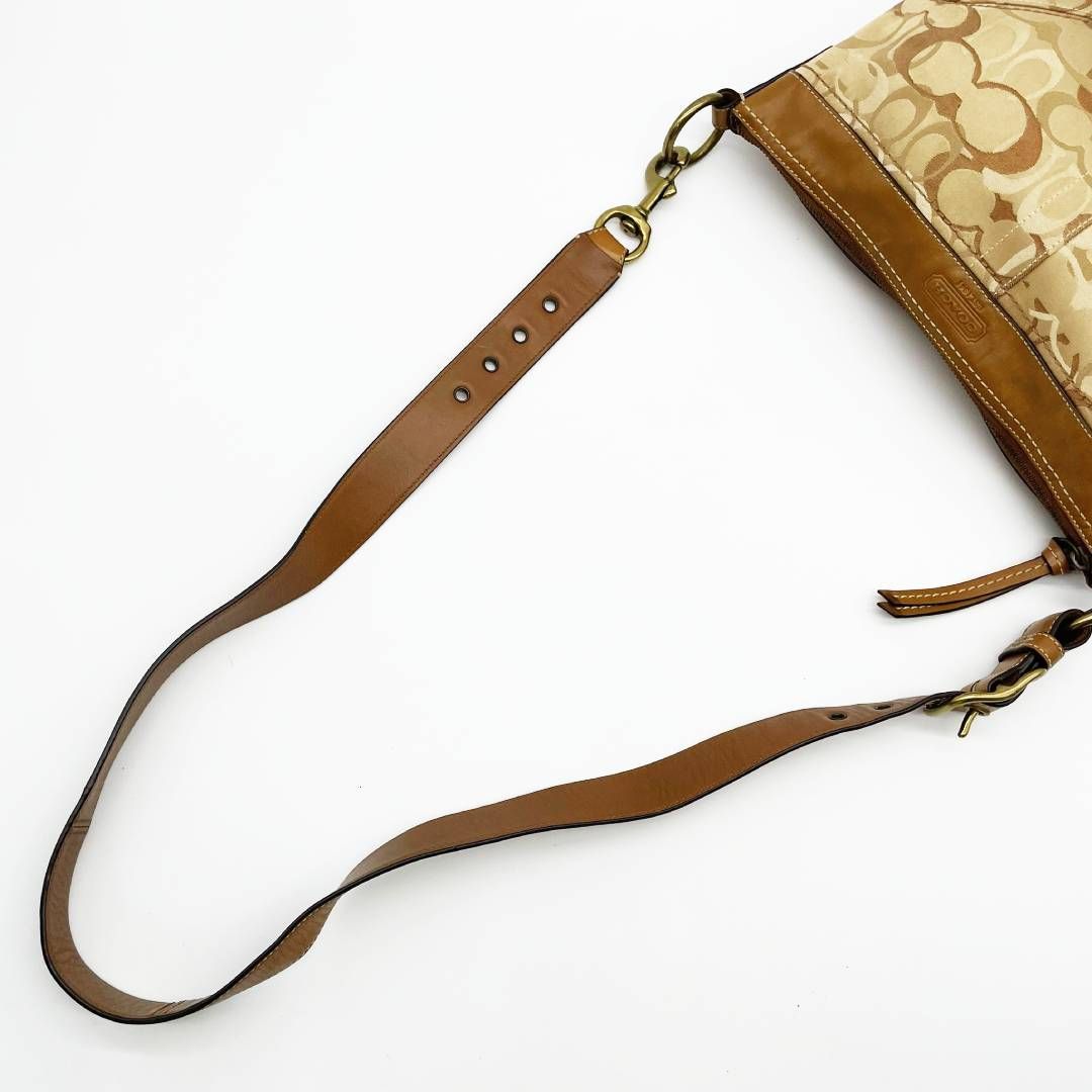 コーチ COACH ショルダーバッグ シグネチャー ベージュ ブラウン