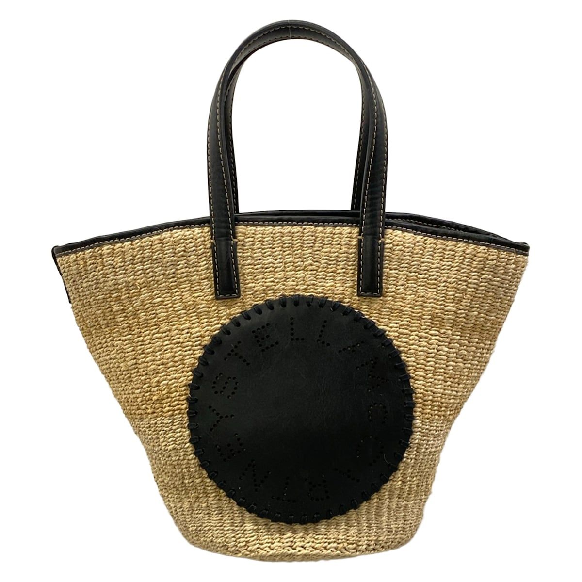 stellamccartney(ステラマッカートニー) トートバッグ アバカ 7B0082WP0374 ベージュ×黒 レザー