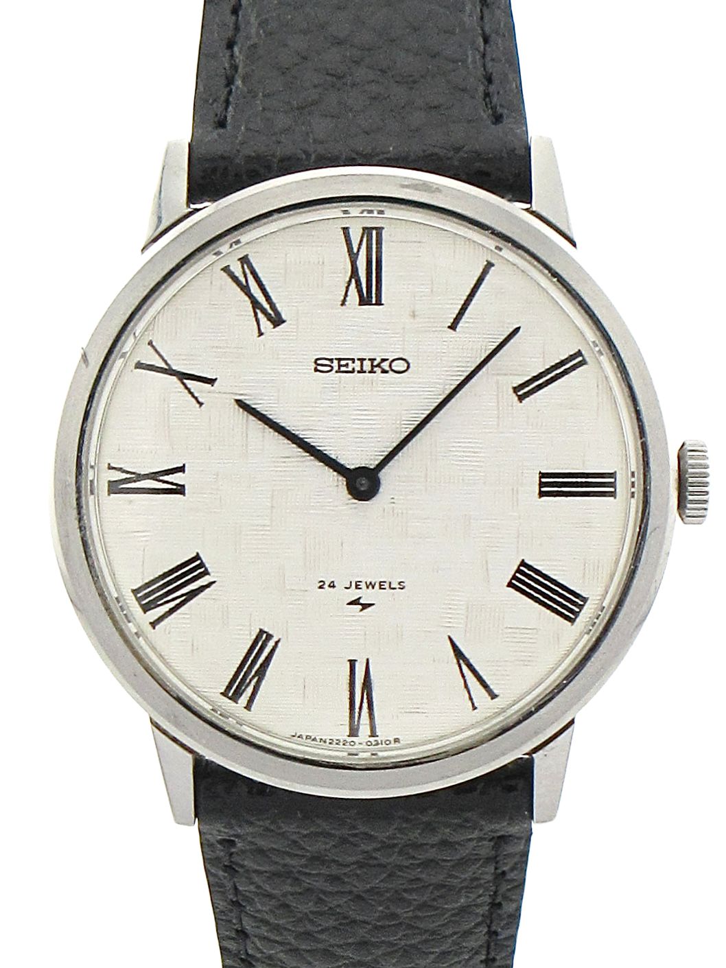 SEIKO 2220-0180 ローマン 網目文字盤 手巻き時計 セイコー