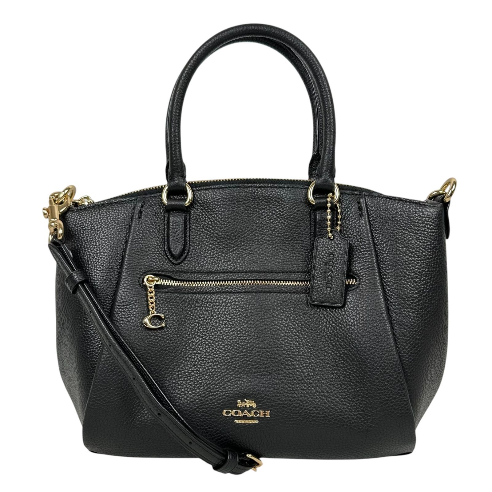 【COACH】コーチ 79316 2WAYショルダーバッグ レザー ブラック 肩掛け 斜めがけ レディース 【中古品】 USED-A【9304】