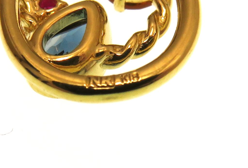 NINA RICCI ニナリッチ ジュエリー K18/マルチカラー/2.8g 【205