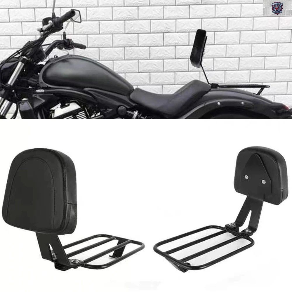 リアパッセンジャーバックレストシーシーバー（ラック付き）カワサキ バルカンS VN650 EN650 2015-2023 オートバイ