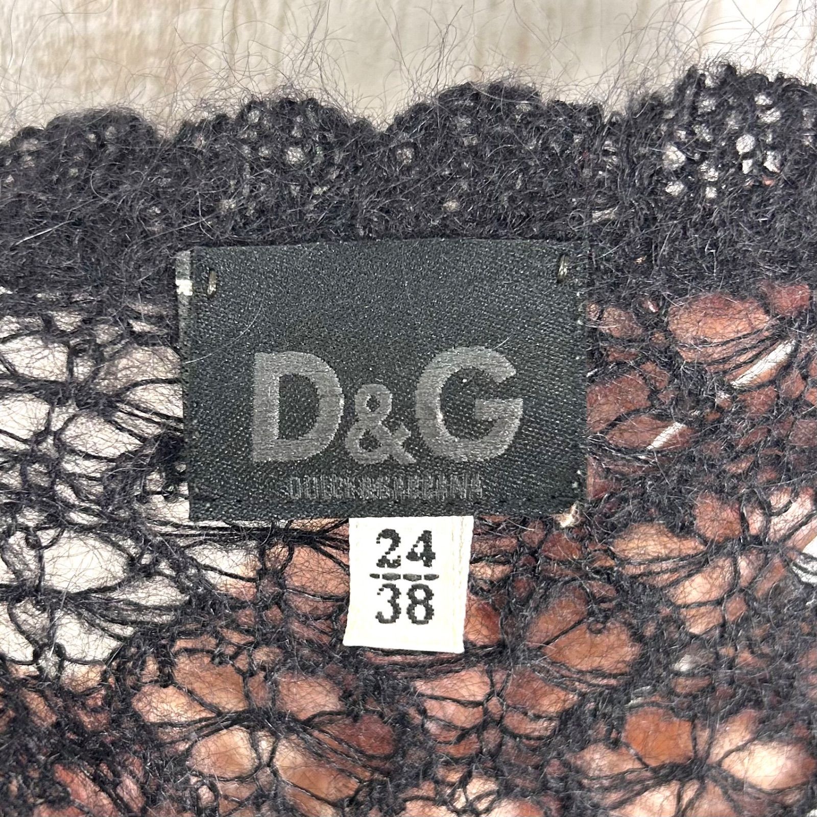 00s D&G DOLCE&GABBANA ドルチェアンドガッバーナ モヘヤ レース