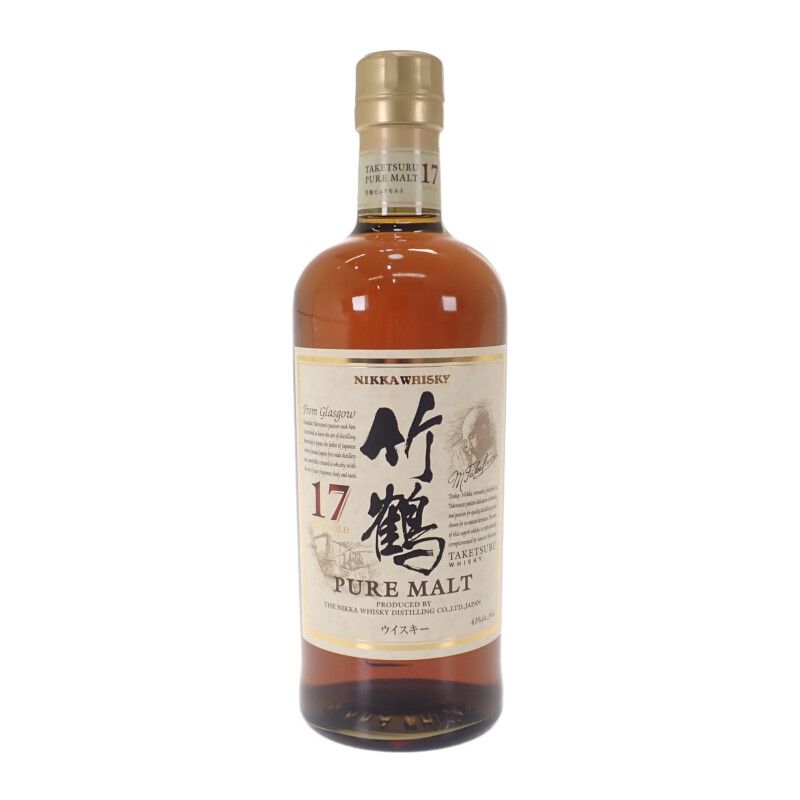 NIKKA ニッカ 竹鶴17年 ピュアモルト お酒 アルコール 700ml 43% ウイスキー ギフト 未開封【中古】【Sランク】