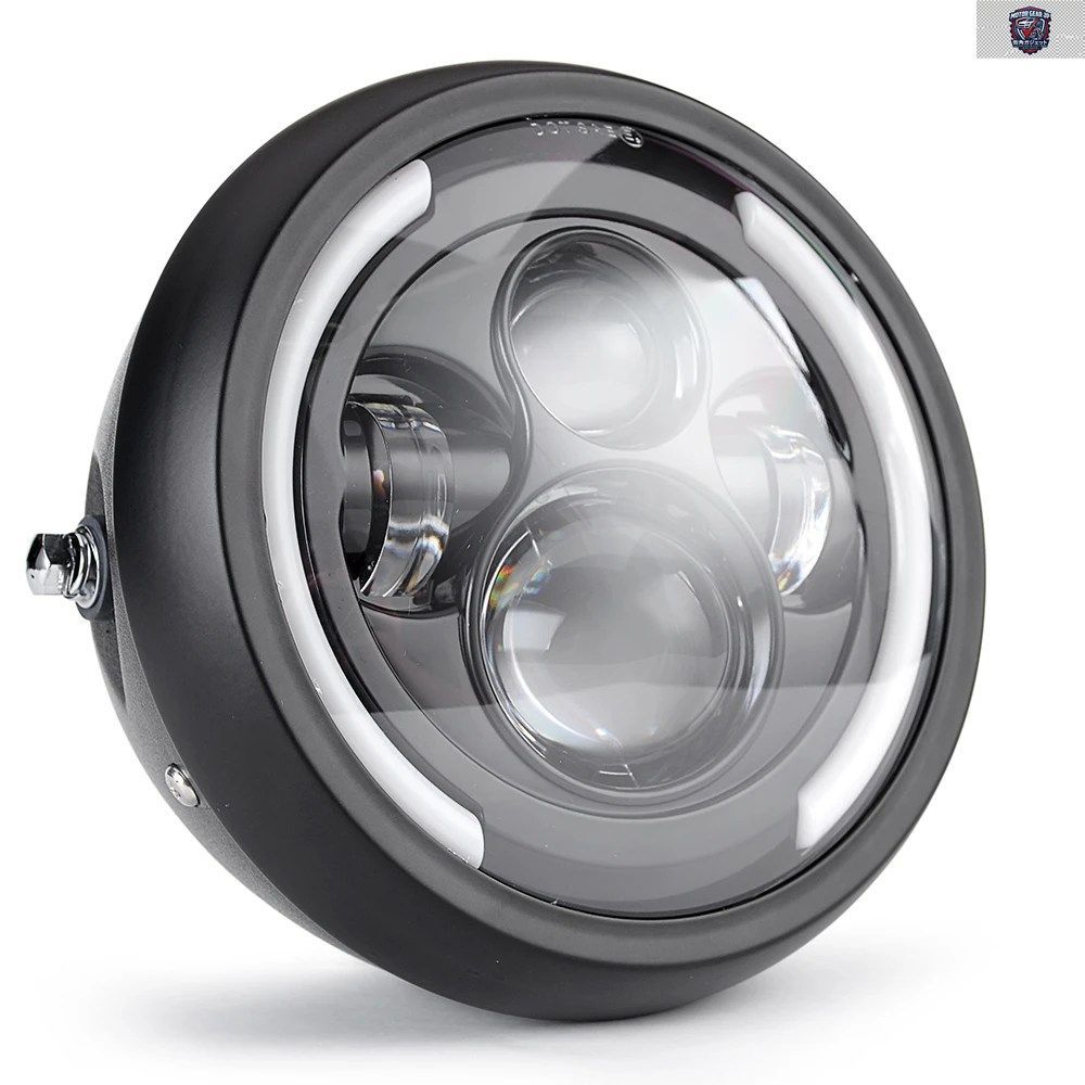 7.5インチ カフェレーサー ラウンド オートバイ LED ヘッドランプ ヘッドランプ ディスタンスライト RE 7.5インチ オートバイ ヘッドライト