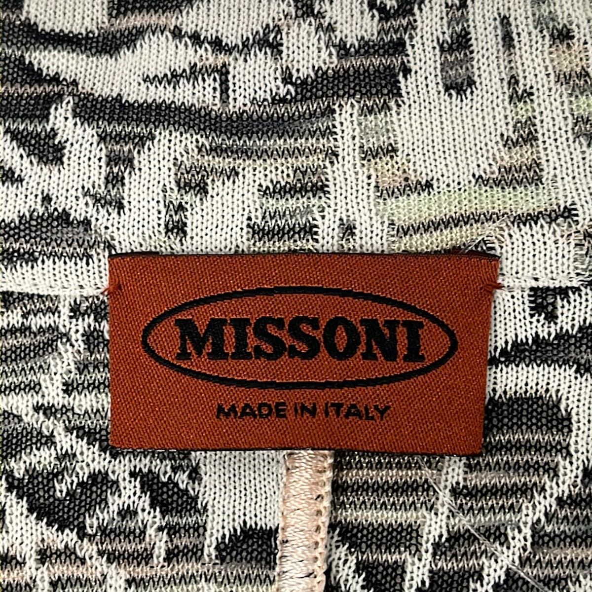 MISSONI(ミッソーニ) ジャケット サイズ44 L レディース美品 - 黒×白