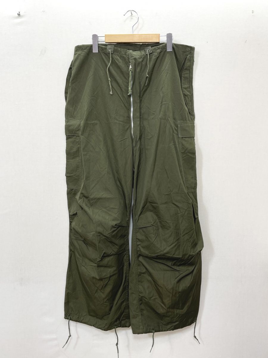 U.S. ARMY 米軍 アークティック オーバーパンツ TROUSERS SHELL ARCTIC M-51 1951 ? カーゴ パンツ sizeMEDIUM-LONG/カーキ ■■◎メンズ