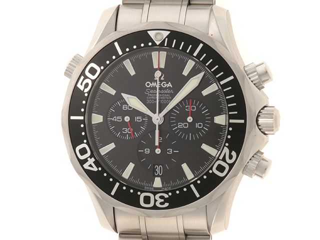 OMEGA オメガ 腕時計 シーマスター300m 2594.52.00 SS ブラック文字盤 自動巻き 【中古】【472】MN