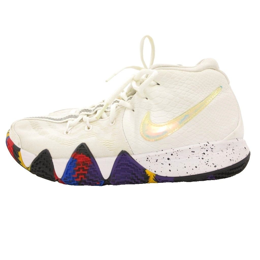 ナイキ NIKE KYRIE 4 EP MARCH MADNESS white/multi-color 26.5 カイリー4 カイリー・アービング バケットシューズ バッシュ スニーカー NCAA ホワイト 943807-104 /SD ■GY11