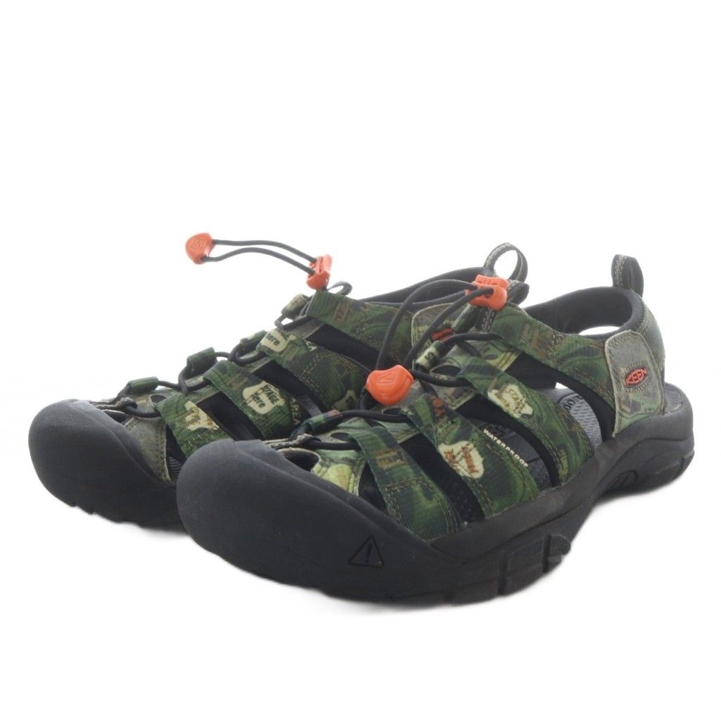 キーン KEEN サンダル カモフラ 迷彩柄 ニューポート レトロ 27.5cm グリーン 1026346 /YO14 ■GY18