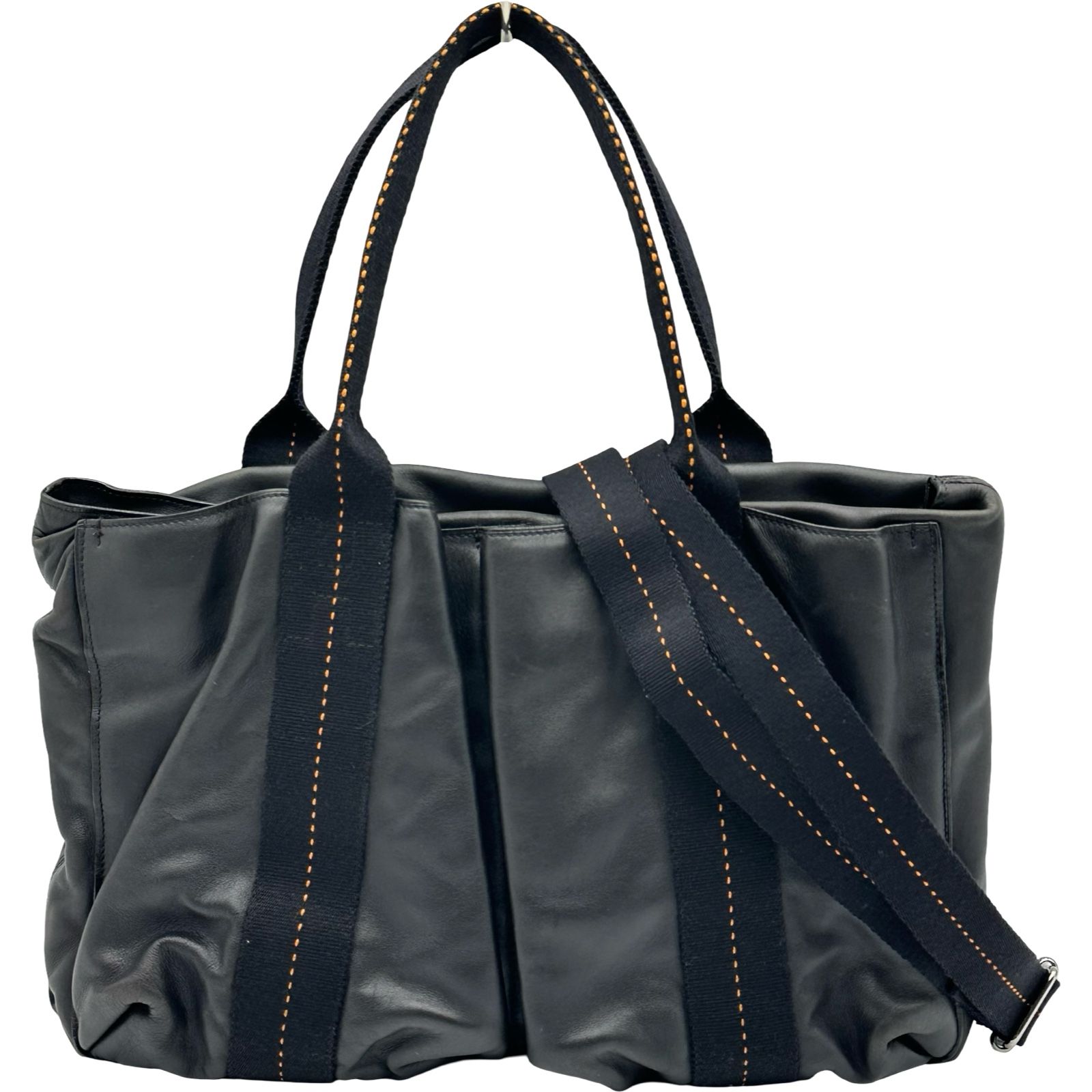 エルメス HERMES キャラバンホリゾンタルMM ブラック シルバー金具 ヴォーデルマ レディース ショルダーバッグ