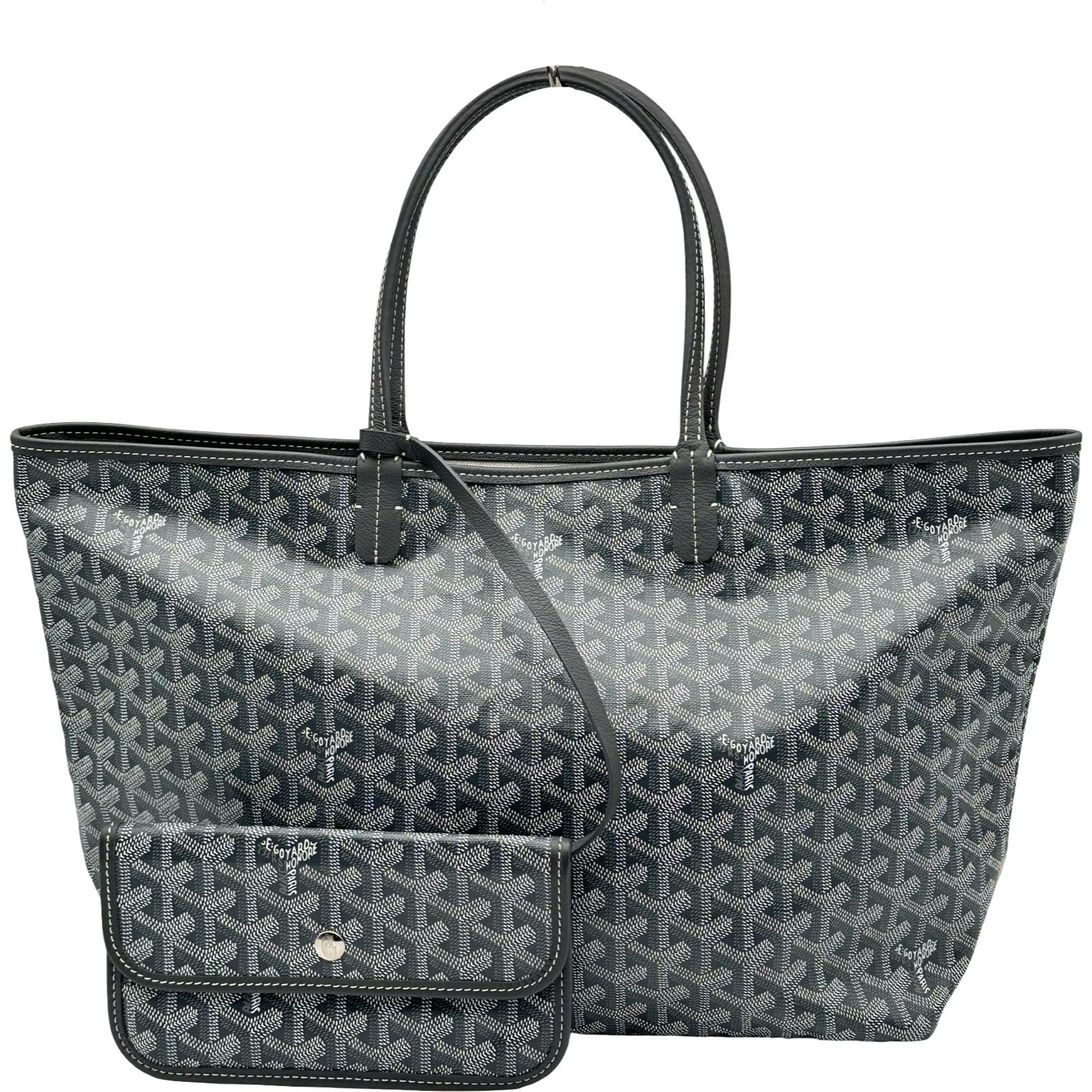 ゴヤール GOYARD サンルイPM グレー ゴヤールディンキャンバス レディース トートバッグ