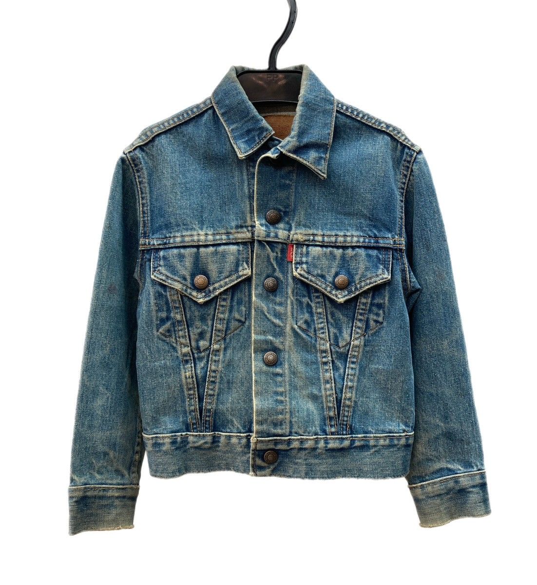 リーバイス Levi's 60s 70s 70805 BIG E キッズ デニム トラッカージャケット ヴィンテージ Gジャン 青 ジャケット 無地 ブルー 104K-1