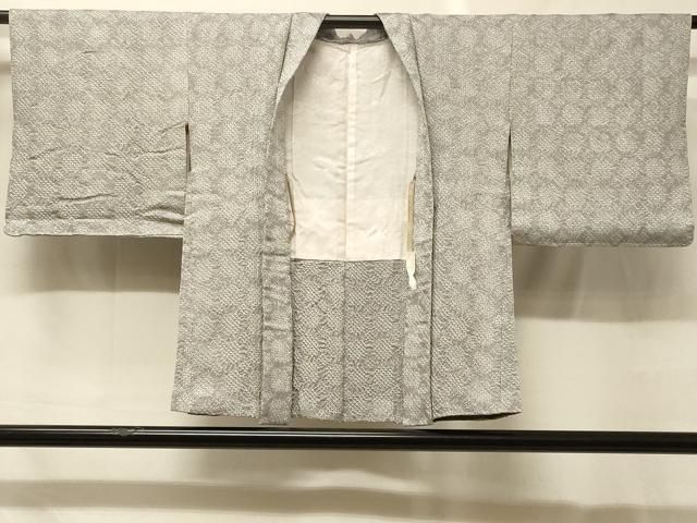 平和屋着物＃羽織　総絞り　格子　正絹　逸品　未使用　CABG8139in