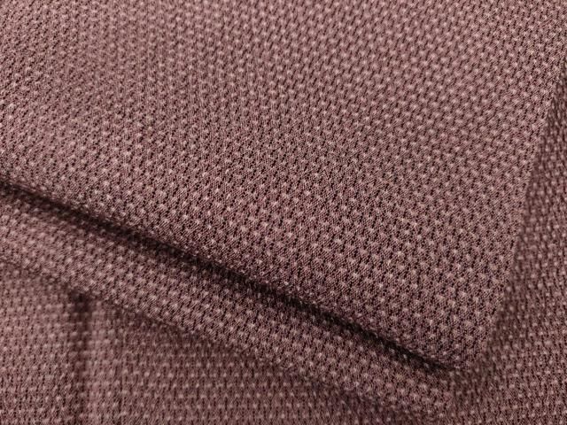 平和屋着物●お召　変わり格子　正絹　逸品　AABI8167ck