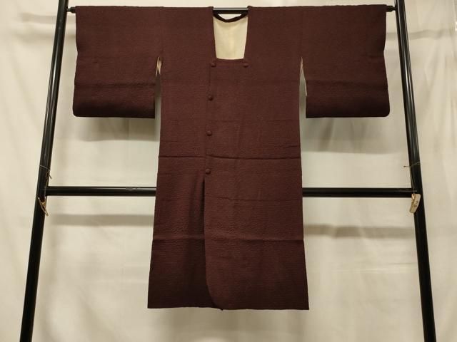 平和屋着物＃道行コート　霞文　金通し地　ロング丈　正絹　逸品　CABG8146in