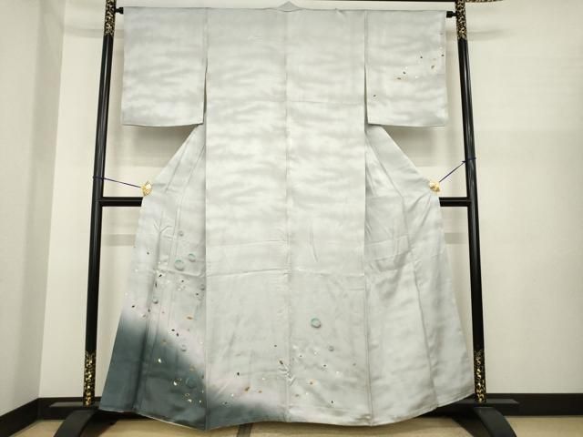 平和屋着物●訪問着　雫　桜　暈し染め　金彩　正絹　逸品　AABI8168ck