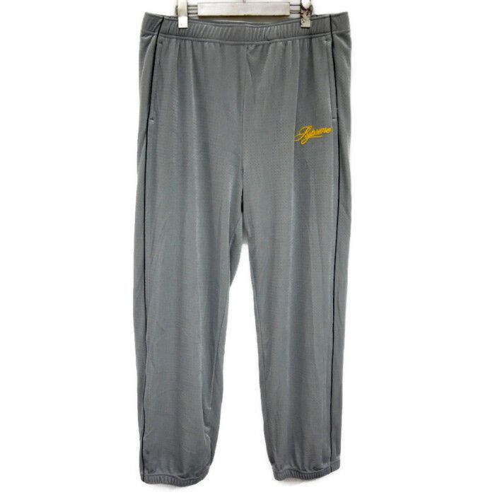 Supreme 国内正規 26SS Velour Mesh Track Pant ベロアメッシュトラックパンツ Silver シルバー グレー L