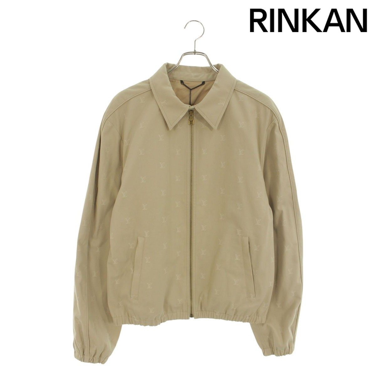 ルイヴィトン 24AW RM242MQ KKA HRB41W LVロゴジャガードジップアップジャケット メンズ 50