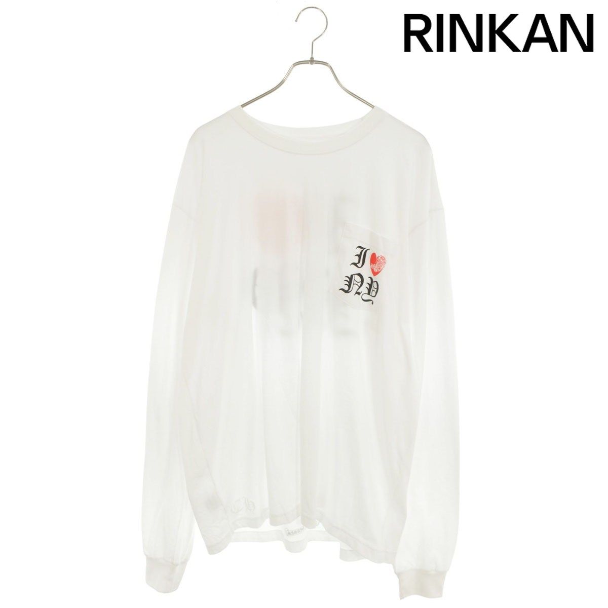 クロムハーツ CH L/S LTD NYC限定I LOVE NYプリント長袖カットソー メンズ XXL