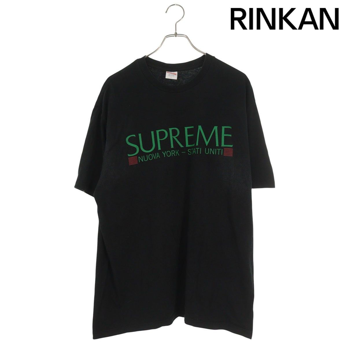 シュプリーム Nuova York Tee ロゴプリントTシャツ メンズ L