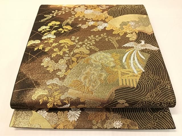 平和屋着物●六通柄袋帯　粋翔錦　金銀糸　正絹　逸品　未使用　CABH4762vp
