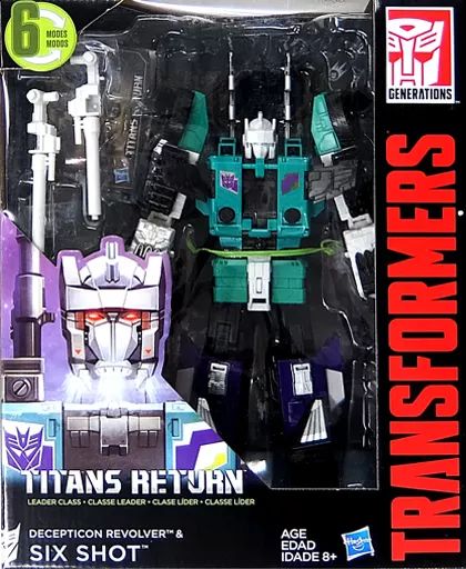 【中古】おもちゃ DECEPTICON REVOLVER＆SIXSHOT -ディセプティコン リボルバー＆シックスショット- 「トランスフォーマー タイタンズリターン」 TFジェネレーションズ リーダークラス