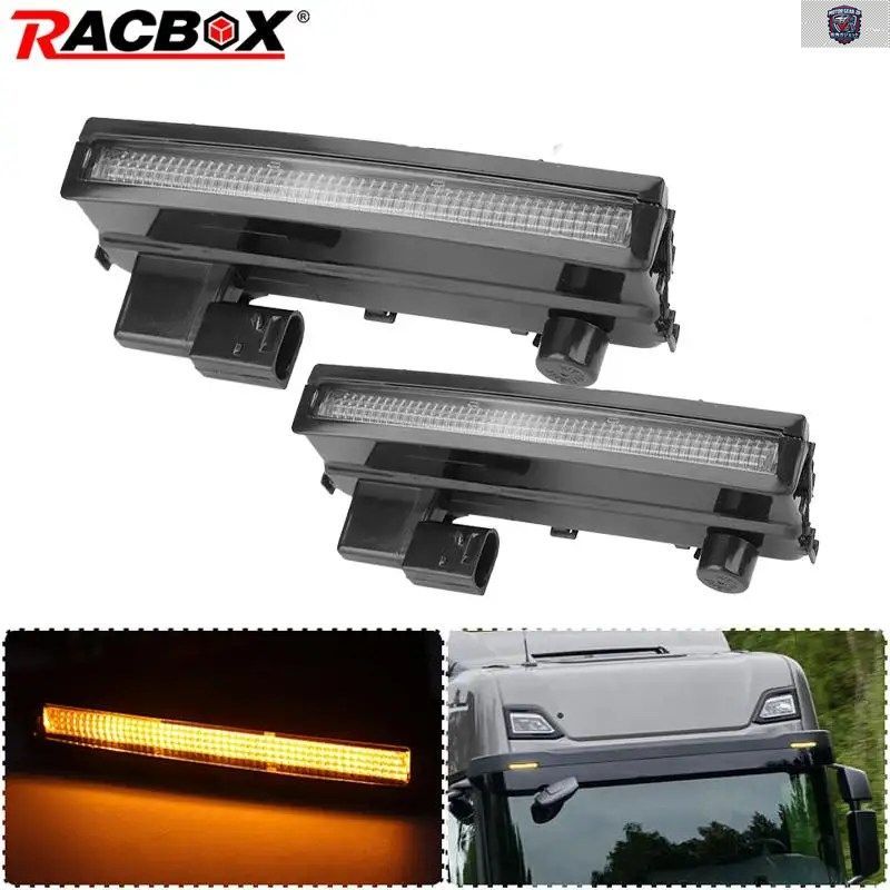 24V 追加ブレーキインジケーター LED サンバイザーライト 2252794 スカニア L320 L360 S500 S650 S770 トラック キャブ ルーフ サイドマー