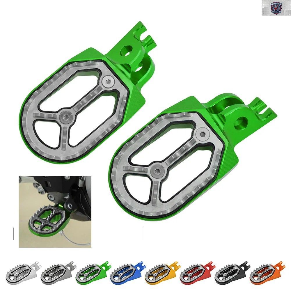 ダートバイク用フットペグ フットレスト ペダル フットペグ カワサキ KX250 KX250F KX450F KLX450R KLX 450R KX KXF 250 450 250F 450F