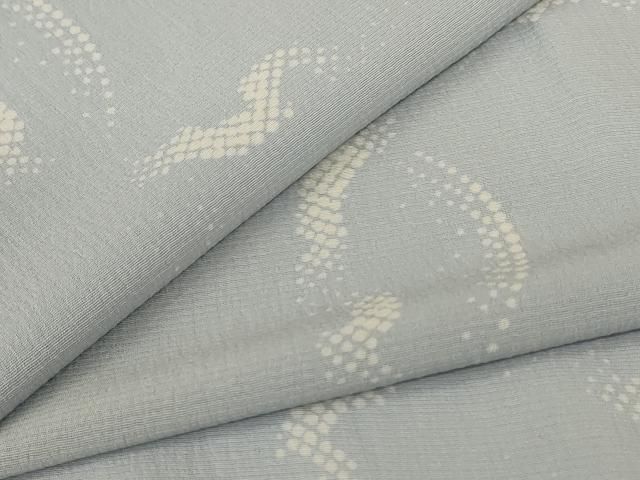 平和屋着物＊夏物　小紋　紗　雪輪文　正絹　逸品　AABJ9016jd