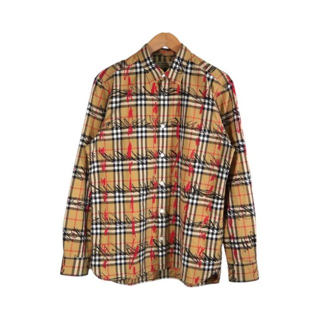 BURBERRY SCRIBBLE CHECK COTTON SHIRT サイズL 4075572 バーバリー スクリブル チェック コットン シャツ トップス 大名店