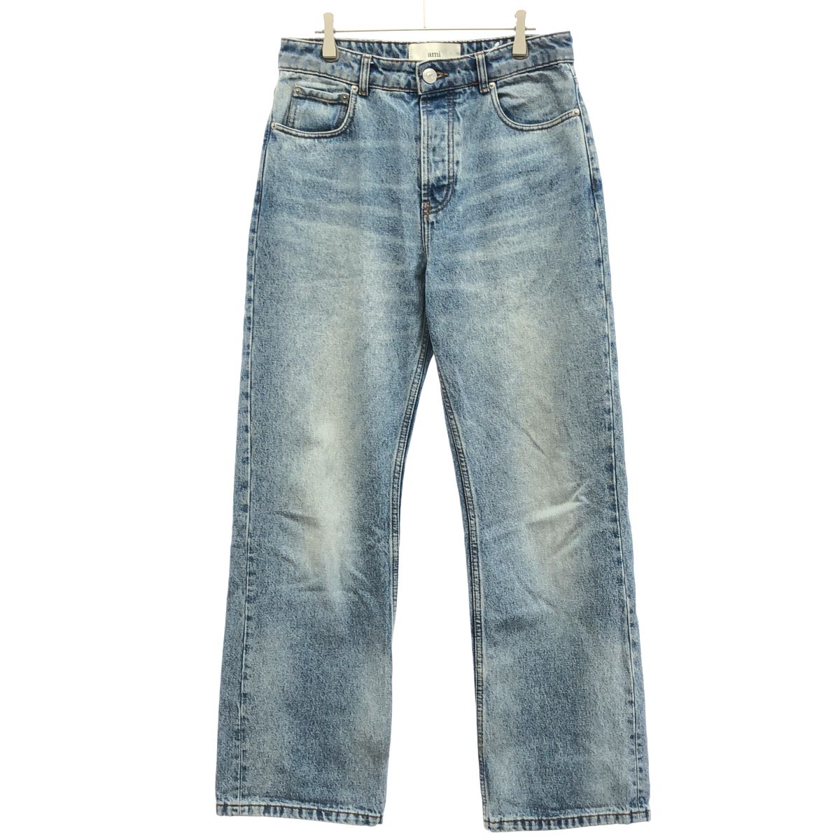 ami alexandre mattiussi アミ アレクサンドル マテュッシ ウォッシュドデニム ラージフィットパンツ HTR450.DE0046 インディゴ 27