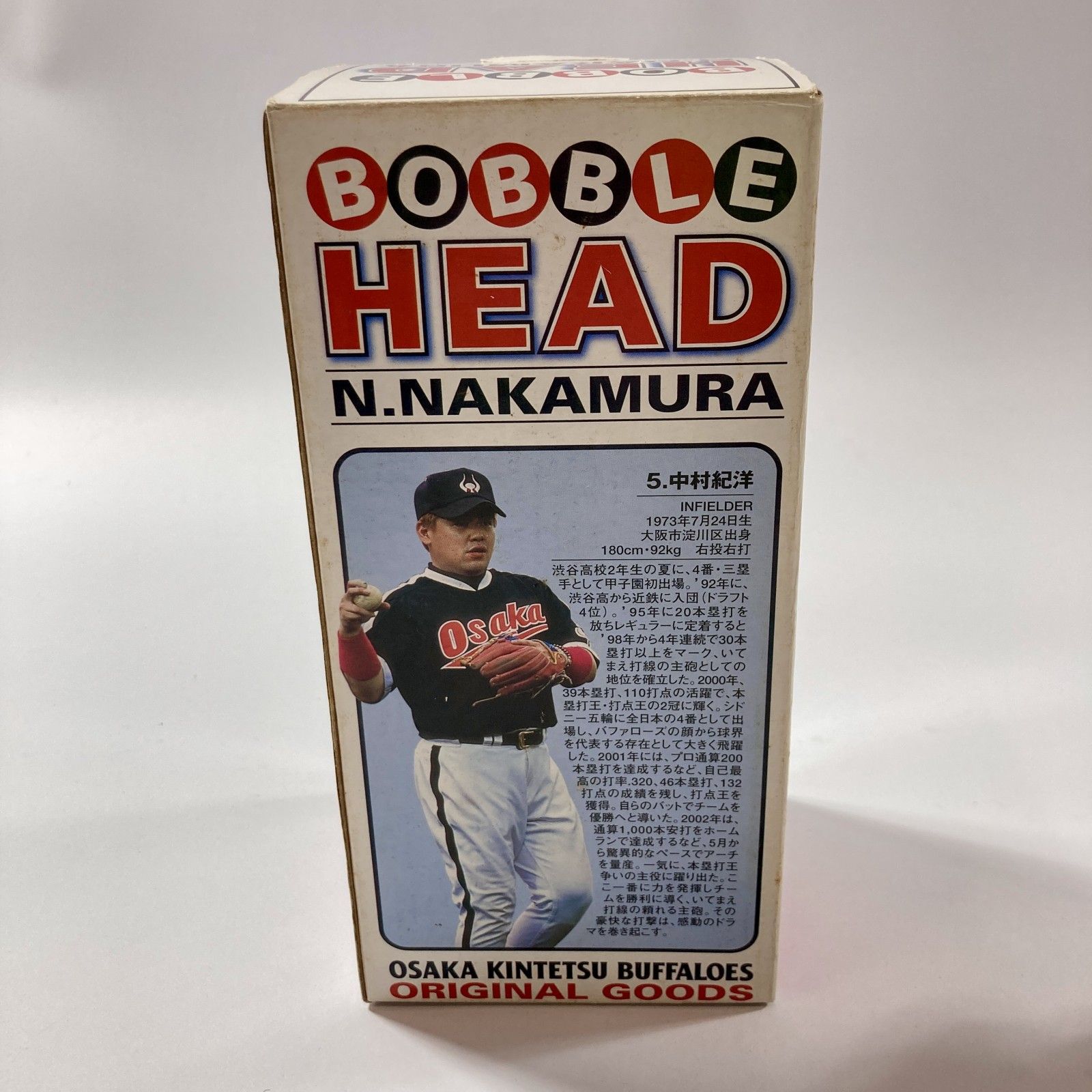 ☆ 大阪近鉄バファローズ 中村紀洋 ボブルヘッド人形 プロ野球選手 約