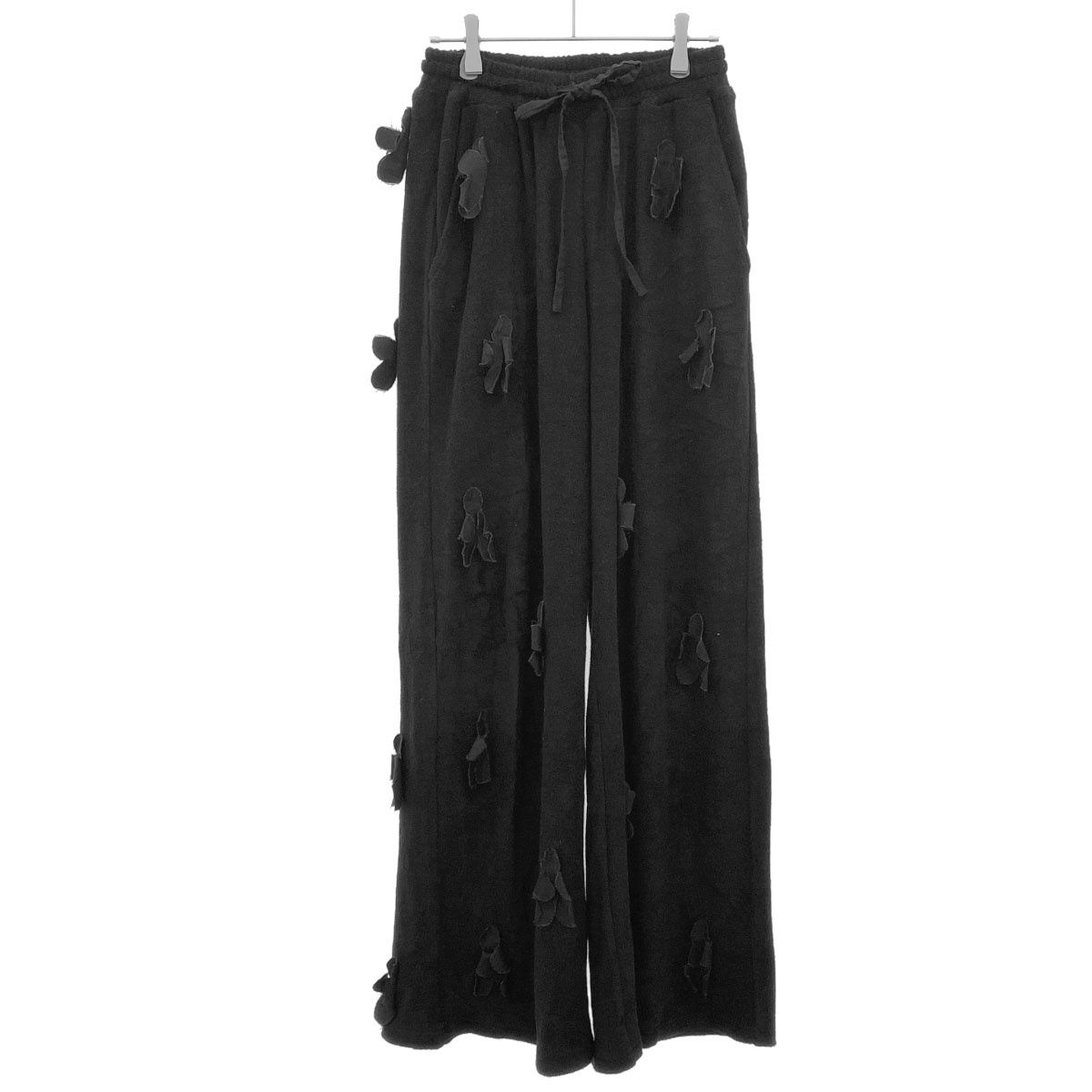 irojikake イロジカケ 24SS Flower garden pile pant フラワーパイルパンツ IG24SS-PT05 ブラック S
