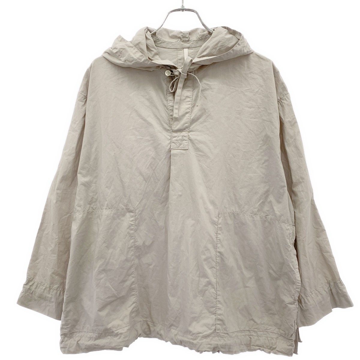 ARTE POVERA アルテ ポーヴェラ 23SS プルオーバーフーデッドジャケット パーカー ライトグレー系 F