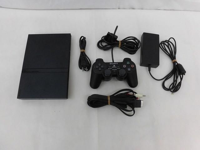 中古品 ゲーム プレイステーション2 PS2 本体 SCPH-70000 ブラック 動作品 周辺機器付き