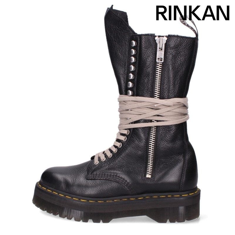 リックオウエンス ×ドクターマーチン Dr.Martens 1918 RO 18ホールロングブーツ メンズ 45