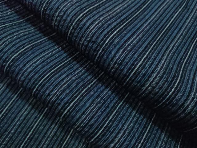 平和屋着物∴男性　夏物　阿波しじら織　浴衣　縞　綿　逸品　CABH7872ze