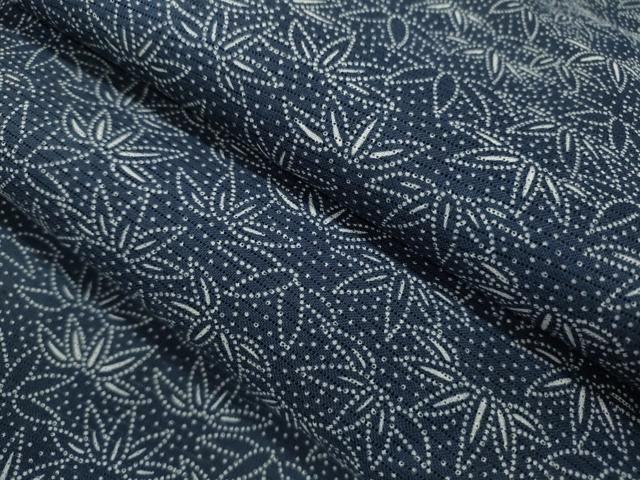 平和屋着物∴夏物　浴衣　綿絽　注染　笹文　綿　逸品　CABH7890ze