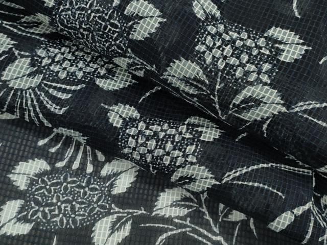 平和屋着物＊夏物　小紋・浴衣兼用　絹紅梅　紫陽花　絹綿　逸品　CABH7905ze 23,400円