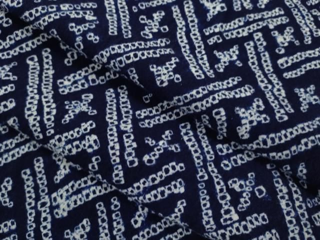 平和屋着物∴夏物　浴衣　有松鳴海絞り　吉祥文　綿　逸品　CABH7918ze