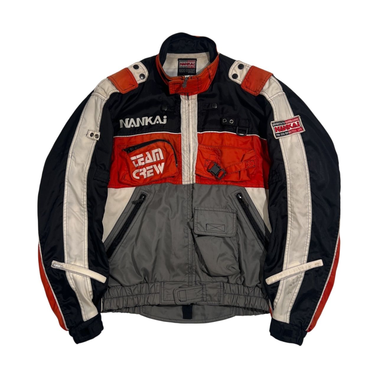 NANKAI Pit Crew バイクウェア NANKAI ナンカイ TEAM CREW パディング 裏メッシュ モーター ナイロン