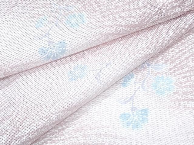 平和屋着物＊夏物　小紋　絽　草花文　洗える着物　CABI1425th 19,500円