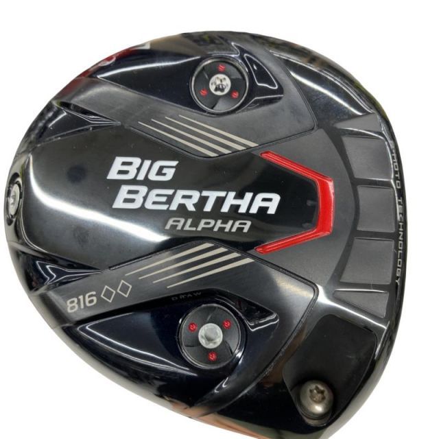 【中古】 キャロウェイ BIG BERTHA ALPHA 816◆◆ 9° ドライバー DR Speeder 661 EVOLUTION II (フレックスS) メンズ 男性用 右利き 右用 Cランク ゴルフクラブ