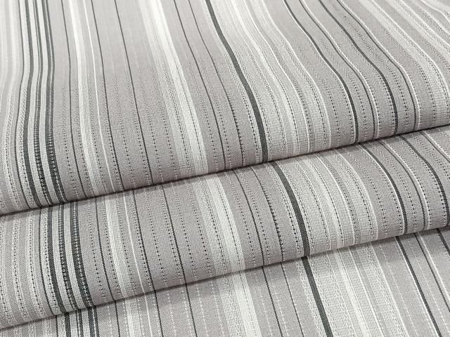 平和屋着物＊夏物　小紋　縦絽　縞　正絹　逸品　CABI3871xi