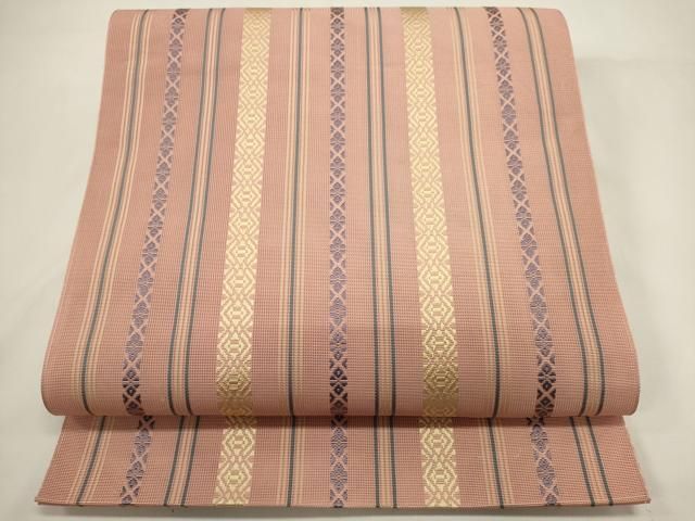 平和屋着物*夏物 本場筑前博多織 八寸名古屋帯 紗献上 正絹 逸品 DABH1791cd