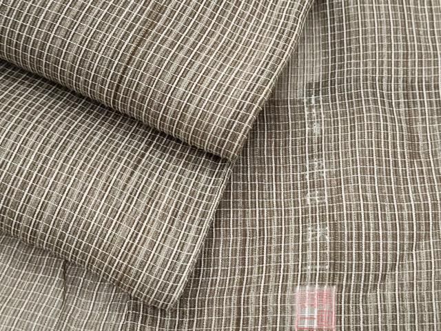 平和屋着物＊夏物　小紋・浴衣兼用　作家物　格子文　正絹　逸品　CABI1455th 28,600円