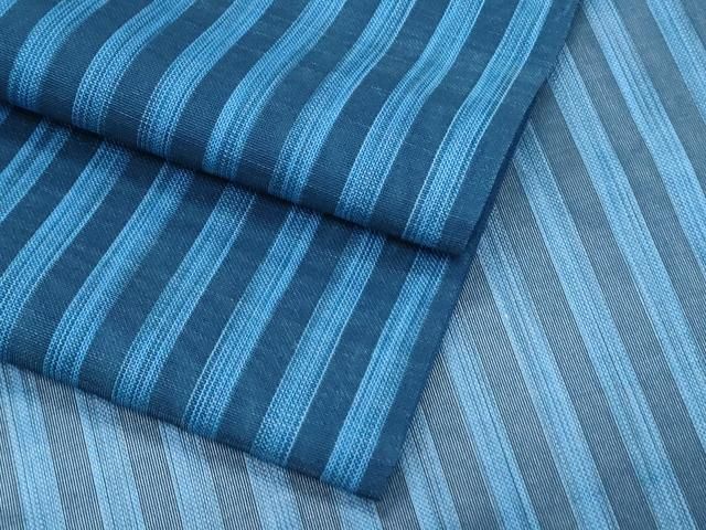平和屋着物＊夏物　小紋　紗　間道　小田急百貨店扱い　正絹　逸品　CABI1457th 45,500円